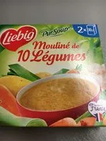 Mängden socker i Mouliné de 10 légumes