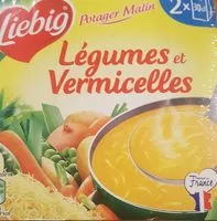 Mängden socker i Soupe legumes et vermicelles