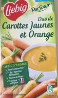 Mängden socker i soupe carottes jaunes et orange