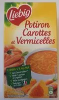 Mängden socker i Potiron, Carottes et Vermicelles