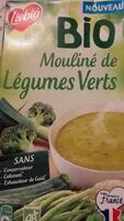 Mängden socker i Mouliné de légumes verts bio