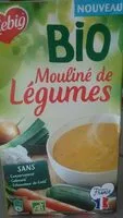 Mängden socker i Mouline de légumes bio