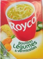 Mängden socker i Bouillon de légumes et vermicelles