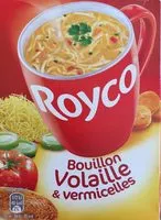 Mängden socker i Bouillon Volaille et vermicelles