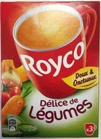 Mängden socker i Royco Délice de légumes Doux & Onctueux
