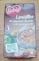 Mängden socker i Lentilles et saucisse fumée à la Campagnarde