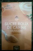 Mängden socker i Sucre roux de canne en poudre