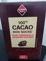 Mängden socker i 100% cacao non sucré