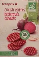 Mängden socker i Crousti légumes betteraves échalote