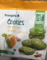 Mängden socker i Cookies abricots secs spiruline amandes