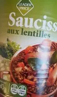 Mängden socker i saucisses aux lentilles