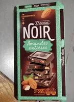 Mängden socker i Chocolat Noir Amandes entières