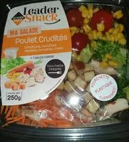 Mängden socker i leader snack, ma salade poulet crudités