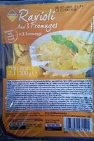 Mängden socker i Ravioli aux 3 fromages