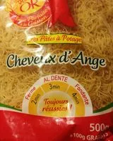 Mängden socker i Vermicelle "Cheveux d'ange"