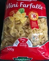 Mängden socker i Panzani farfallini 500g