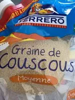 Mängden socker i Graine de couscous moyenne