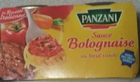 Mängden socker i Panzani - spf- sauce boite fer bolognaise 2x190g