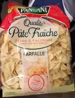 Mängden socker i Panzani farfalle qualite pate fraiche 400g
