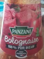 Mängden socker i Bolognaise 100% pur boeuf