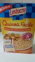 Mängden socker i Lustucru quinoa facile quinoa ble lentilles corails carottes