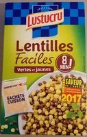 Mängden socker i Lentilles