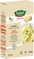 Mängden socker i Panzani nutrition puree sans lactose et tres pauvre en sel 4,5kg