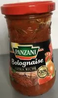 Mängden socker i Panzani - spf - sauce bolognaise extra riche