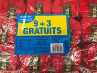 Mängden socker i Penne 3 minutes (9+3 gratuits)