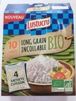 Mängden socker i Lustucru riz 10 min bio sachets (4x90g)