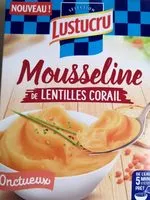 Mängden socker i Mousseline de lentilles corail