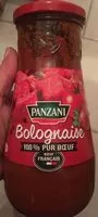 Mängden socker i Panzani - spf - sauce bolognaise pur boeuf 650g
