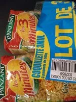 Mängden socker i Les 3 minutes coquillettes