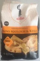 Mängden socker i Pains Matlouh & kesra