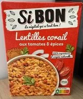 Mängden socker i Lentilles corail aux tomates et épices