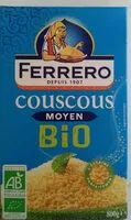 Mängden socker i Ferrero couscous bio 800g