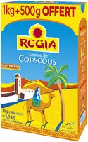 Mängden socker i Regia couscous moyen kg + 50% offert