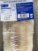 Mängden socker i Filet de morue salee msc