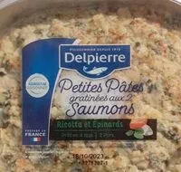 Mängden socker i Petites pâtes gratinées aux 2 saumons Ricotta et Épinards