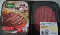 Mängden socker i 2 hachés au boeuf