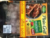 Mängden socker i Brochettes a la provençale