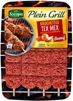 Mängden socker i Brochettes Tex Mex