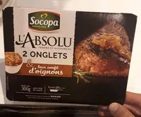 Mängden socker i Socopa Onglets Marinés- Onglets De Boeuf Marinés Et Leur Confit D'oignons 2 x 120 g