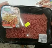 Mängden socker i Viande hachée nature 15% MG Socopa