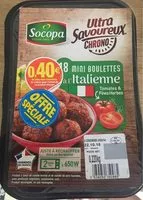 Mängden socker i Mini boulettes a l'italienne