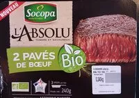 Mängden socker i 2 pavés de bœuf bio