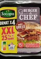 Mängden socker i Burger du chef xxl goût grillé