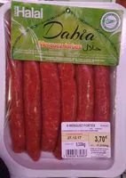 Mängden socker i Halal Merguez fortes