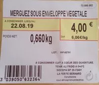 Mängden socker i Merguez