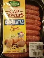 Mängden socker i Chipolatas fines poivre & muscade